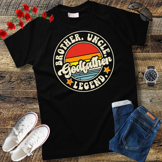 Brother Uncle Godfather Legend Fun Best Funny Uncle T-Shirt