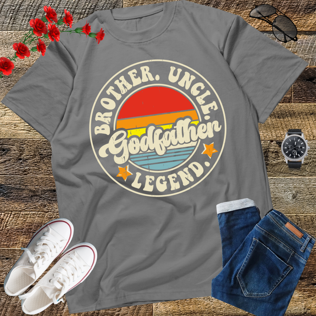 Brother Uncle Godfather Legend Fun Best Funny Uncle T-Shirt