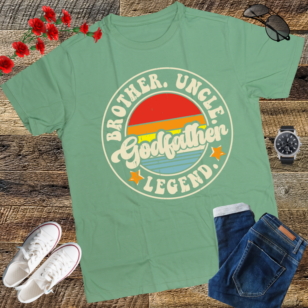 Brother Uncle Godfather Legend Fun Best Funny Uncle T-Shirt