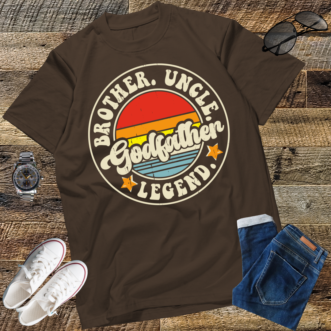 Brother Uncle Godfather Legend Fun Best Funny Uncle T-Shirt