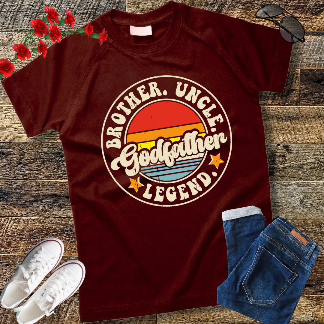 Brother Uncle Godfather Legend Fun Best Funny Uncle T-Shirt