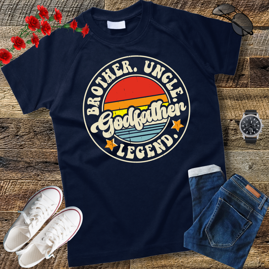 Brother Uncle Godfather Legend Fun Best Funny Uncle T-Shirt