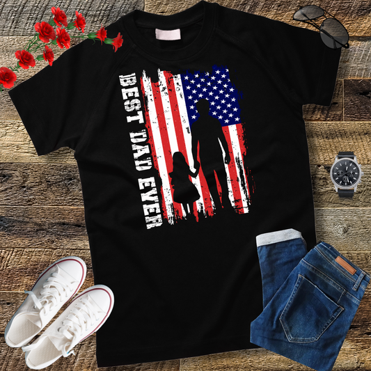 Feelin Good Tees Best Dad Ever Gift for Dad from Daughter Son Mens T Shirt