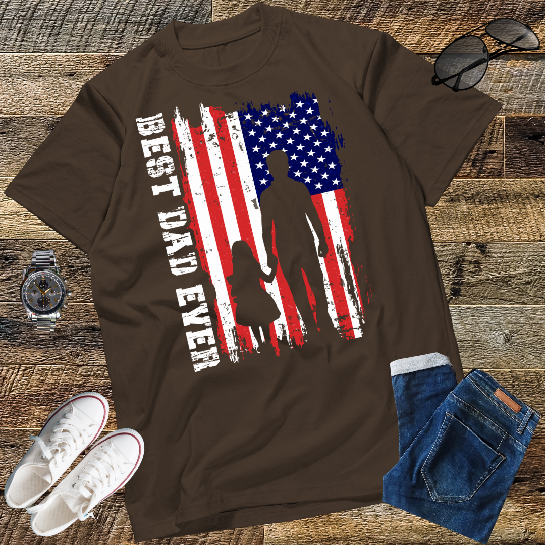 Feelin Good Tees Best Dad Ever Gift for Dad from Daughter Son Mens T Shirt