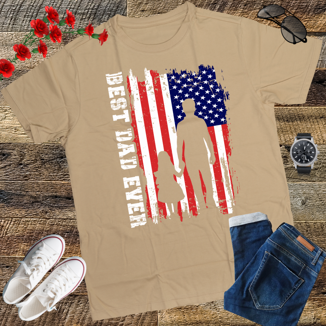 Feelin Good Tees Best Dad Ever Gift for Dad from Daughter Son Mens T Shirt