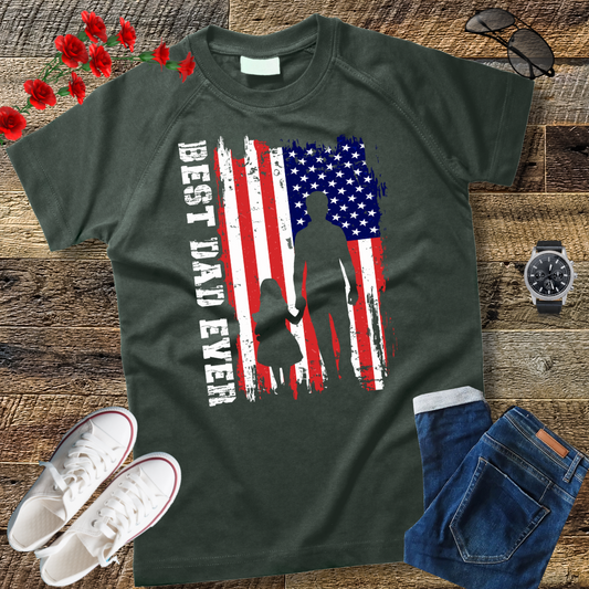 Feelin Good Tees Best Dad Ever Gift for Dad from Daughter Son Mens T Shirt