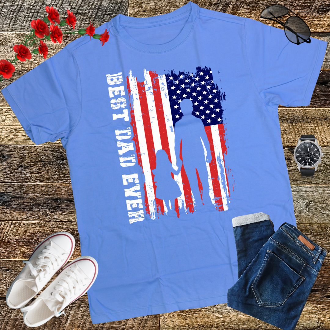 Feelin Good Tees Best Dad Ever Gift for Dad from Daughter Son Mens T Shirt