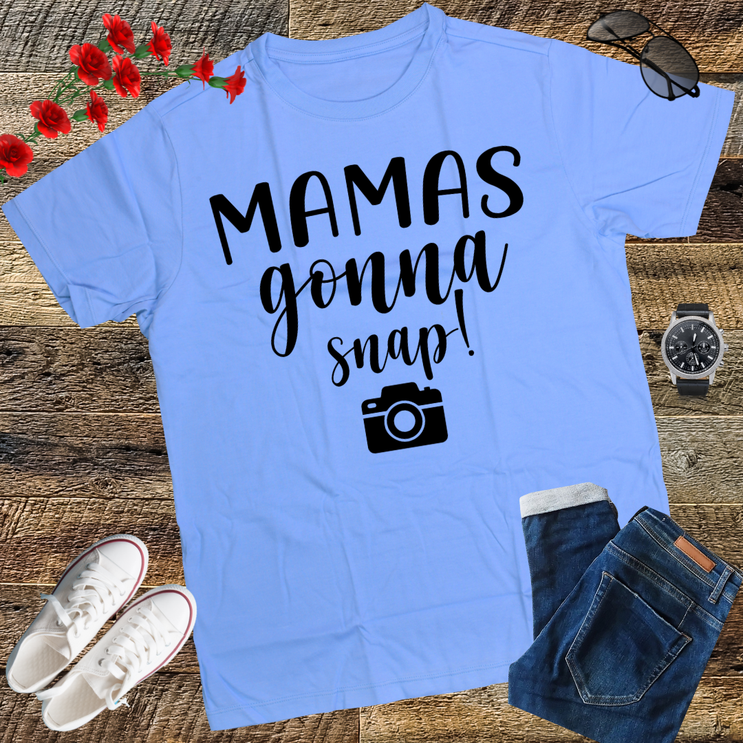 Mamas Gonna Snap Shirt Mom Photographer Camera Gift Women T-Shirt