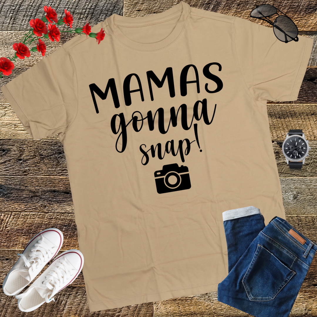 Mamas Gonna Snap Shirt Mom Photographer Camera Gift Women T-Shirt