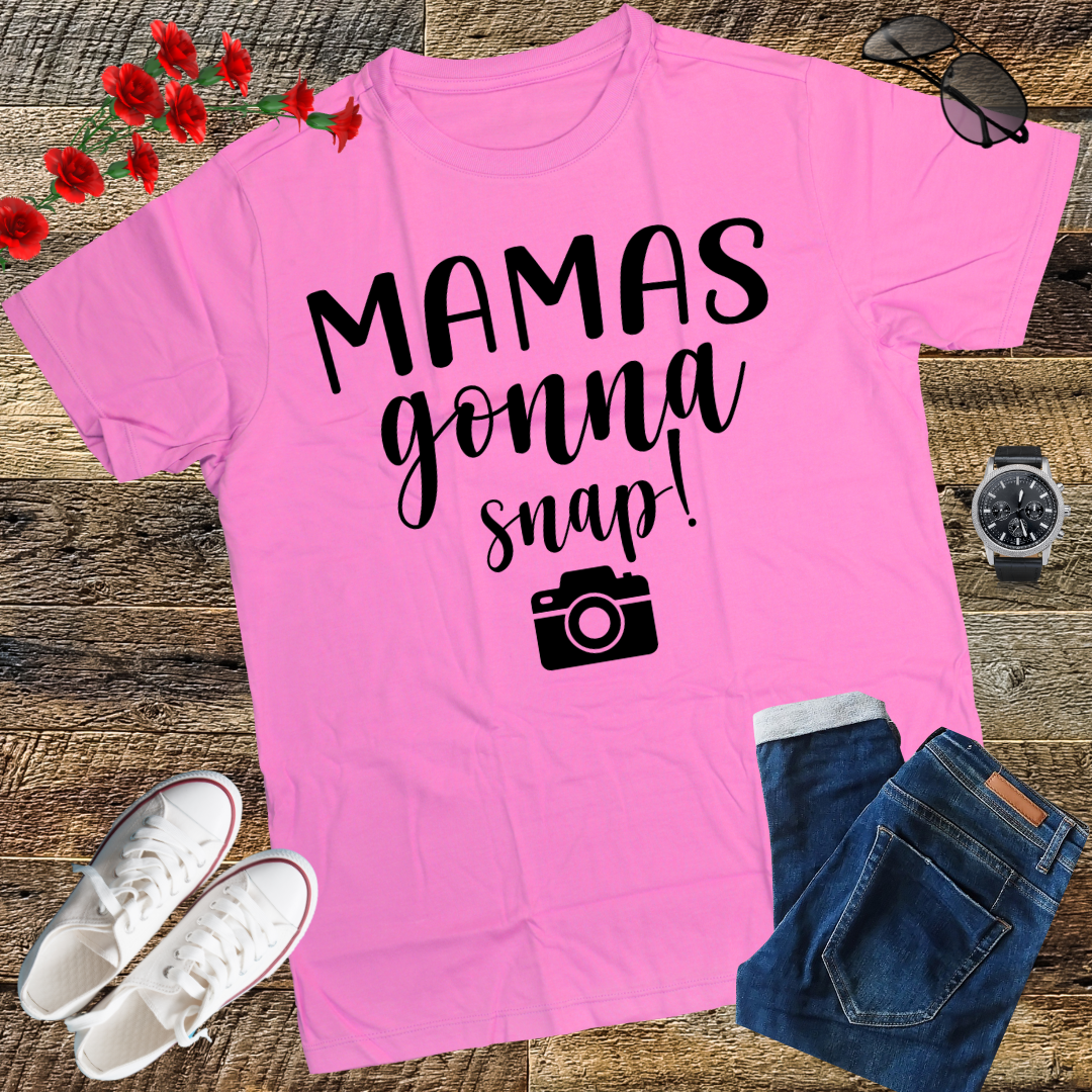 Mamas Gonna Snap Shirt Mom Photographer Camera Gift Women T-Shirt