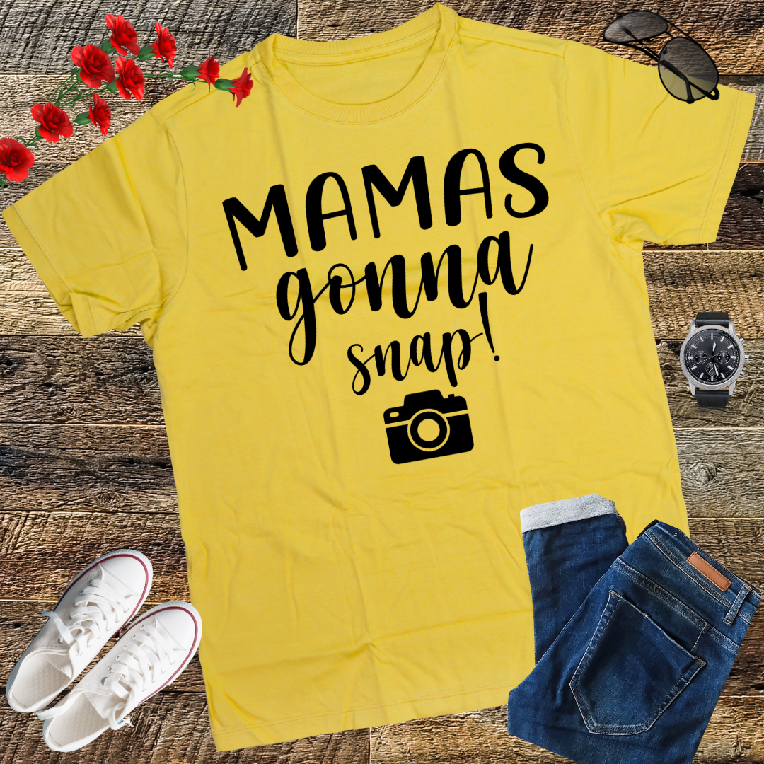 Mamas Gonna Snap Shirt Mom Photographer Camera Gift Women T-Shirt