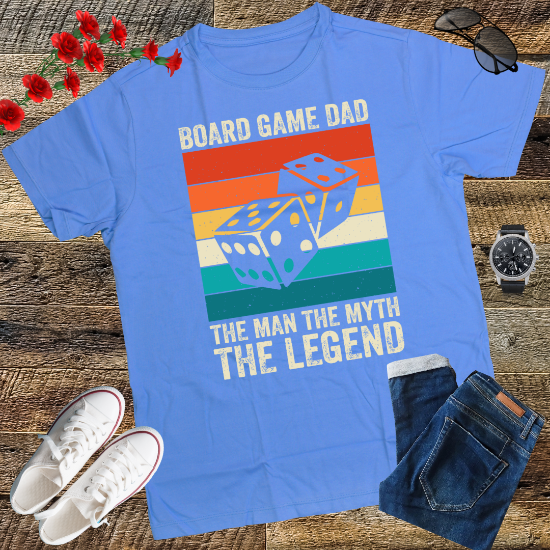 Dad Gamer Shirt Board Game Dad The Man The Myth The Legend T-Shirt