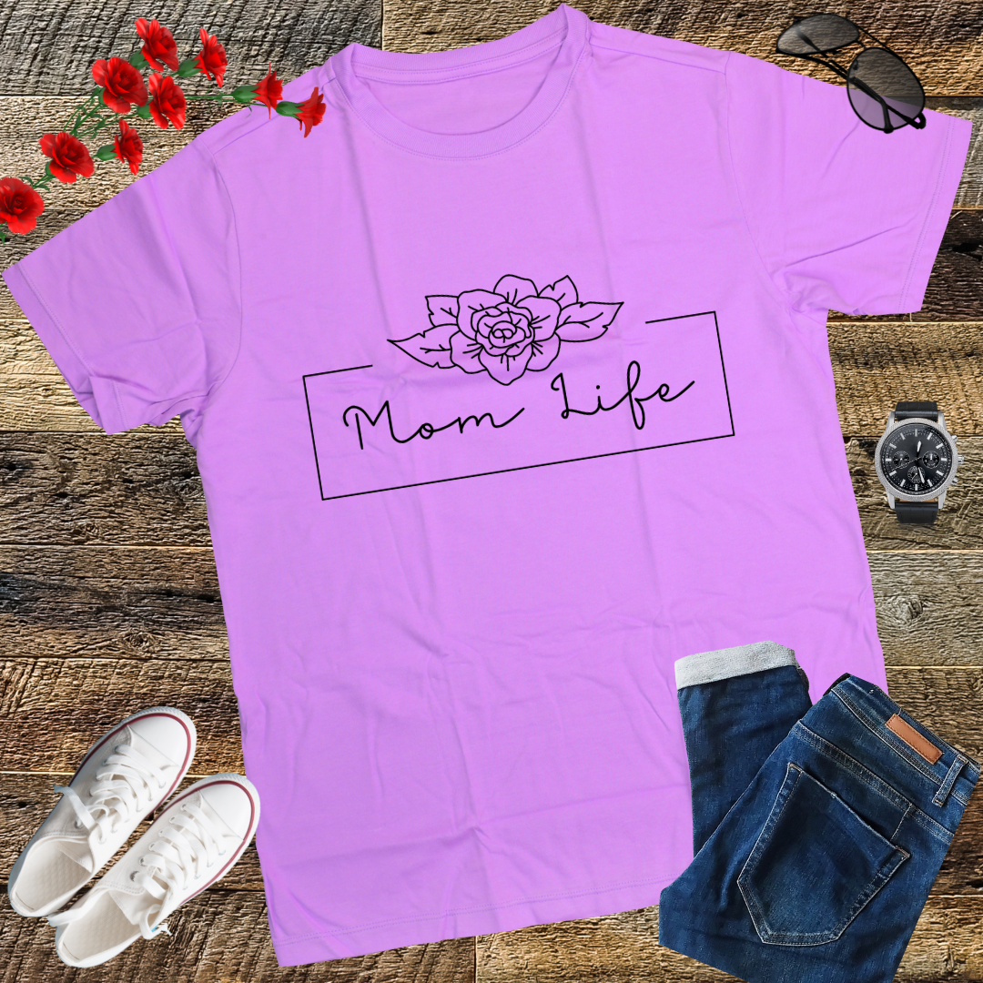 Mom life LOOKFACE Women Funny Graphic T Shirt Cute Short Sleeve Tees Tops