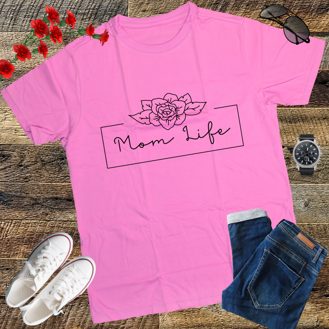Mom life LOOKFACE Women Funny Graphic T Shirt Cute Short Sleeve Tees Tops