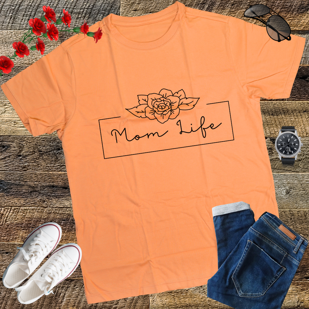 Mom life LOOKFACE Women Funny Graphic T Shirt Cute Short Sleeve Tees Tops
