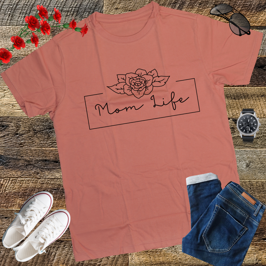 Mom life LOOKFACE Women Funny Graphic T Shirt Cute Short Sleeve Tees Tops