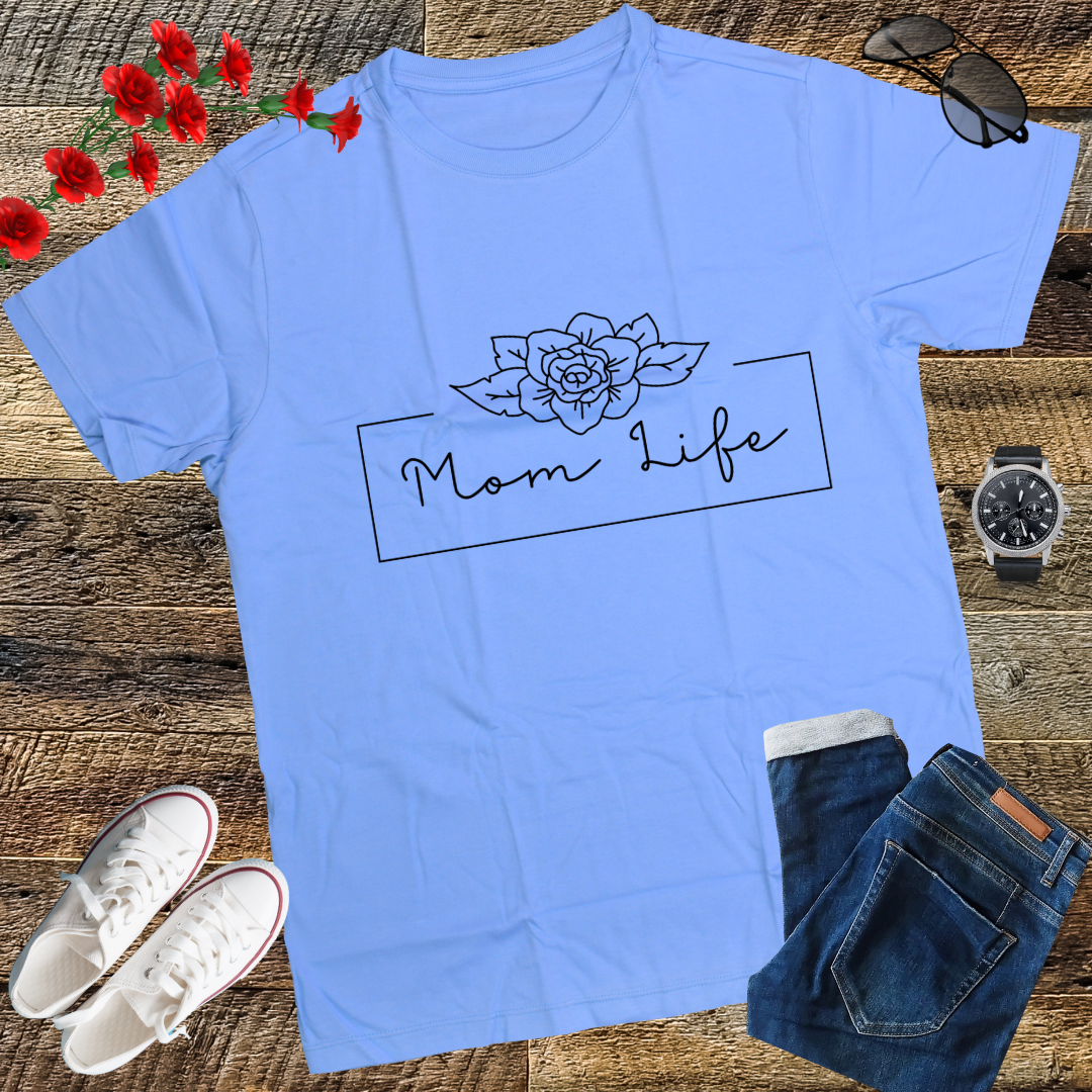 Mom life LOOKFACE Women Funny Graphic T Shirt Cute Short Sleeve Tees Tops
