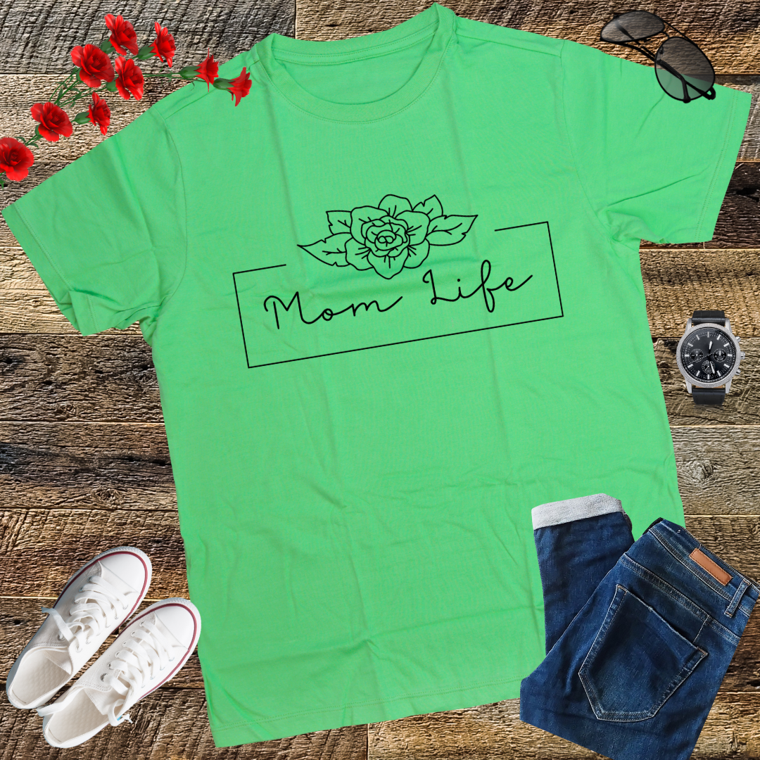 Mom life LOOKFACE Women Funny Graphic T Shirt Cute Short Sleeve Tees Tops