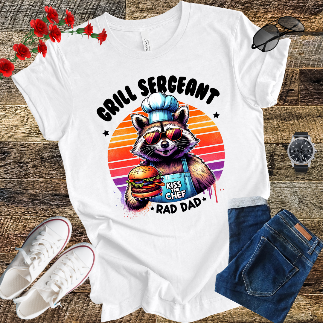 Grill sergeant kiss the chef "Rad Dad" T Shirt