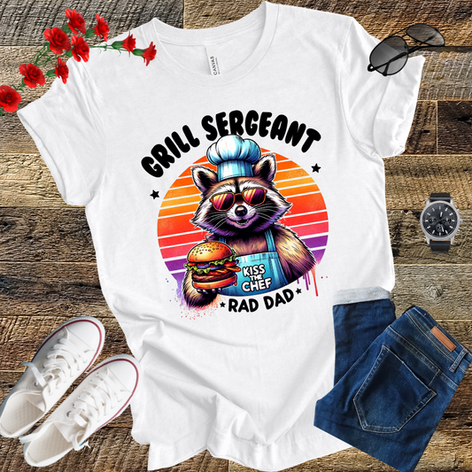 Grill sergeant kiss the chef "Rad Dad" T Shirt