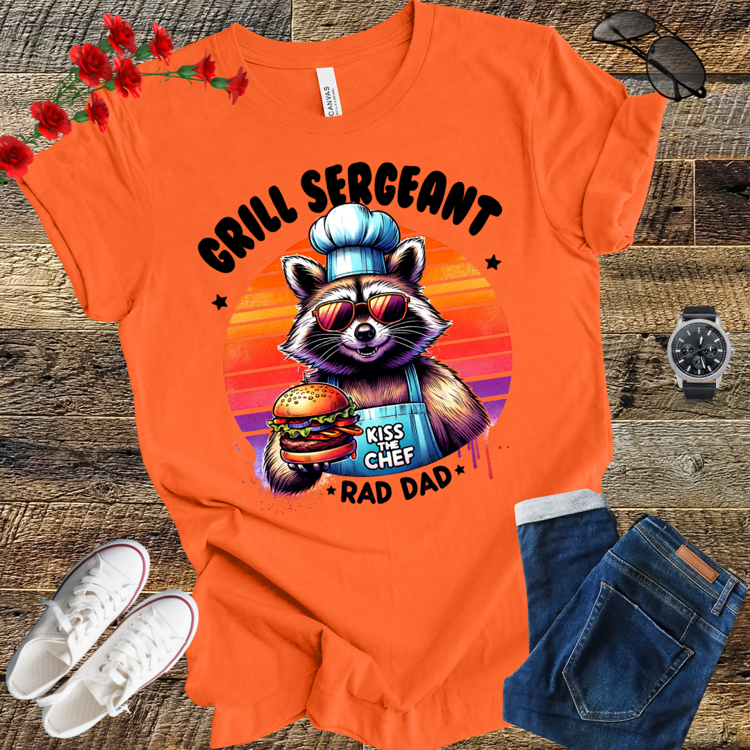 Grill sergeant kiss the chef "Rad Dad" T Shirt