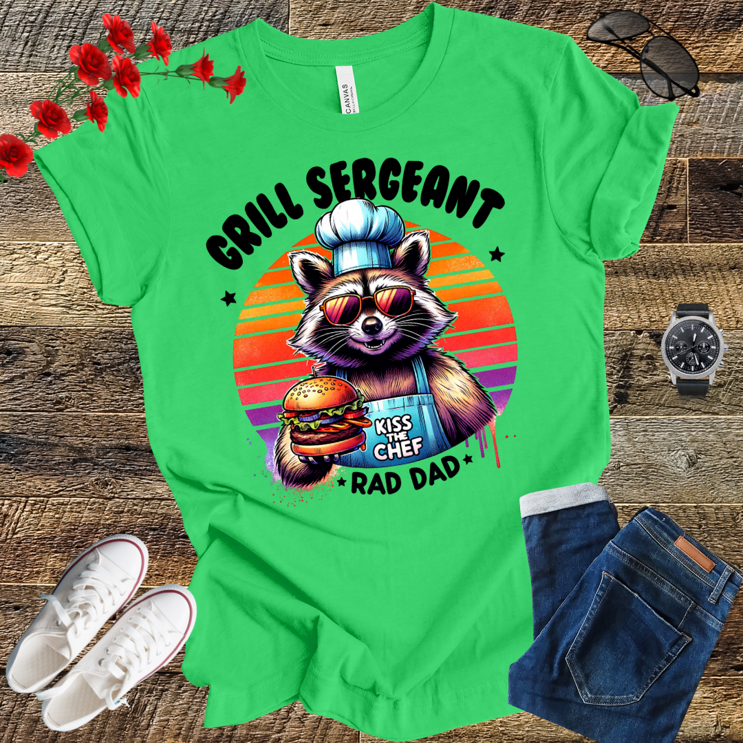 Grill sergeant kiss the chef "Rad Dad" T Shirt