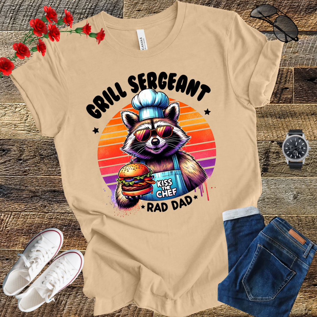 Grill sergeant kiss the chef "Rad Dad" T Shirt