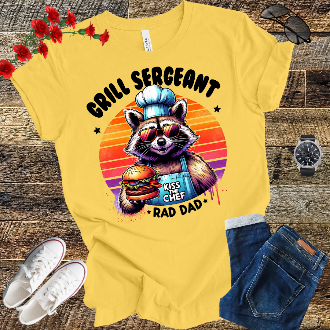 Grill sergeant kiss the chef "Rad Dad" T Shirt