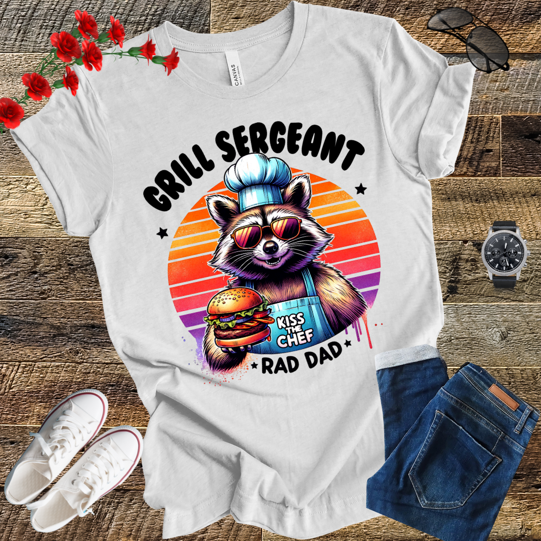 Grill sergeant kiss the chef "Rad Dad" T Shirt