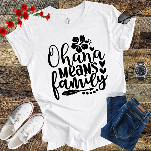 Ohana Means Family T Shirt