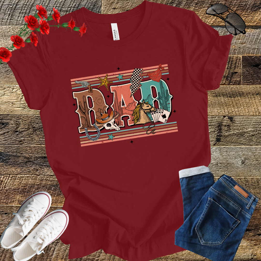 Western Cowboy Dad T-Shirt – Vintage Style for Fathers