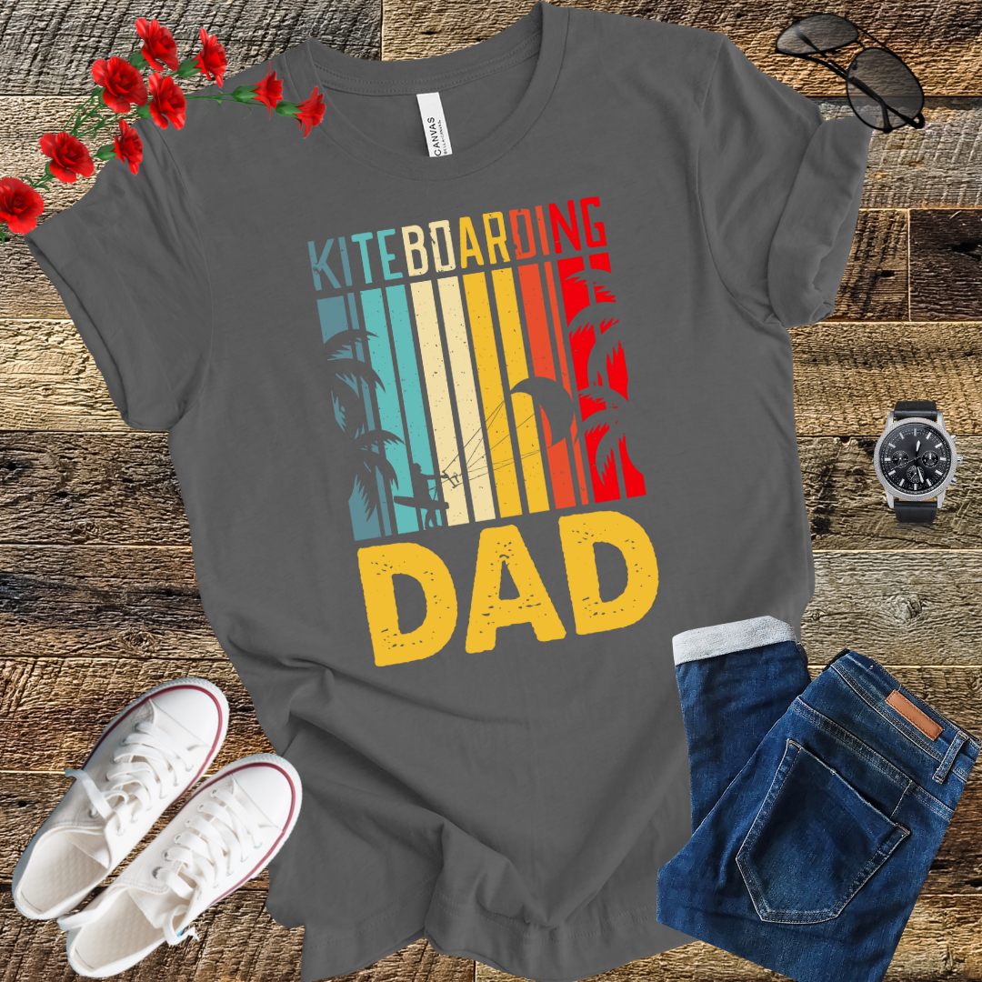 Kite Surfing - Kitesurf Kiteboarding Dad Kiteboard T-Shirt