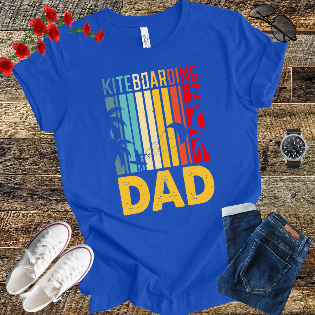 Kite Surfing - Kitesurf Kiteboarding Dad Kiteboard T-Shirt