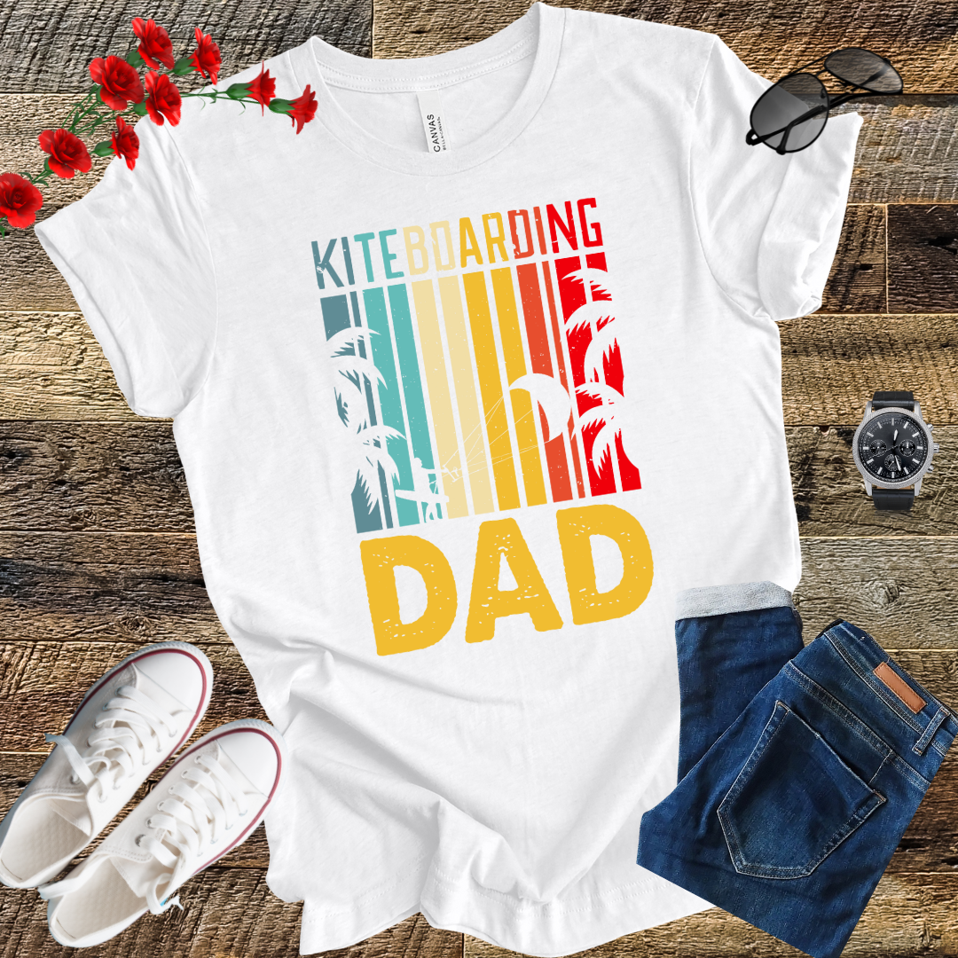 Kite Surfing - Kitesurf Kiteboarding Dad Kiteboard T-Shirt