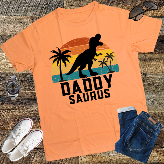 Retro Daddysaurus T-Shirt, T-Rex Dinosaur Daddy Saurus T-Shirt, Family Dinosaur T-Shirt, Father's Day T-Shirt, Dinosaur Lover T-Shirt, Daddy Shirt, Gift for Dad
