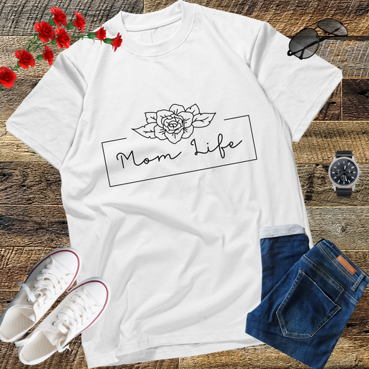 Mom life LOOKFACE Women Funny Graphic T Shirt Cute Short Sleeve Tees Tops