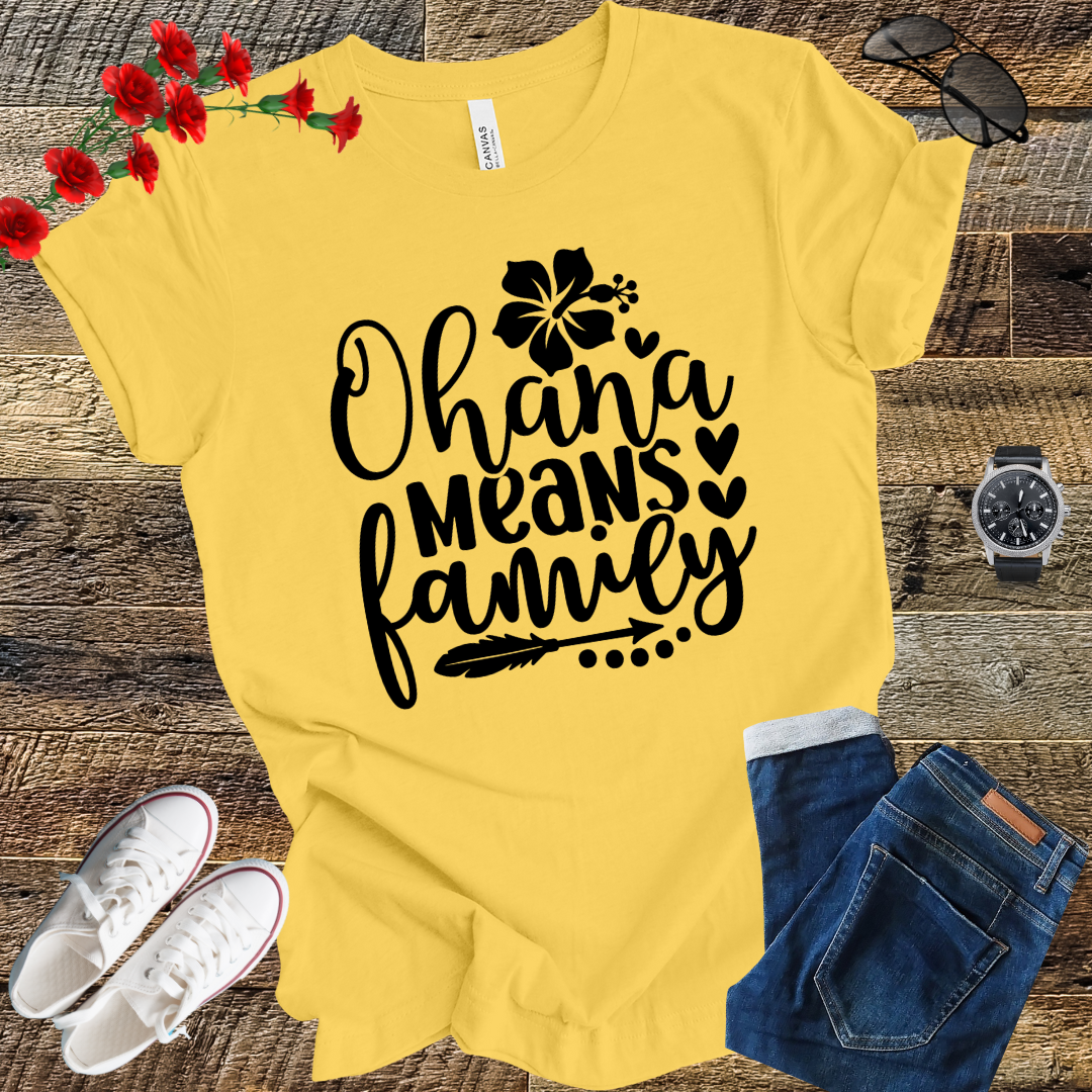 Ohana Means Family T Shirt