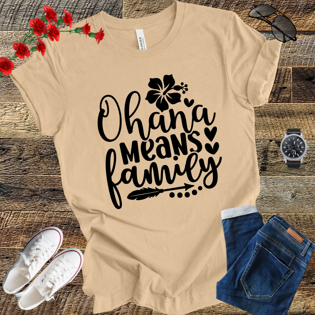 Ohana Means Family T Shirt