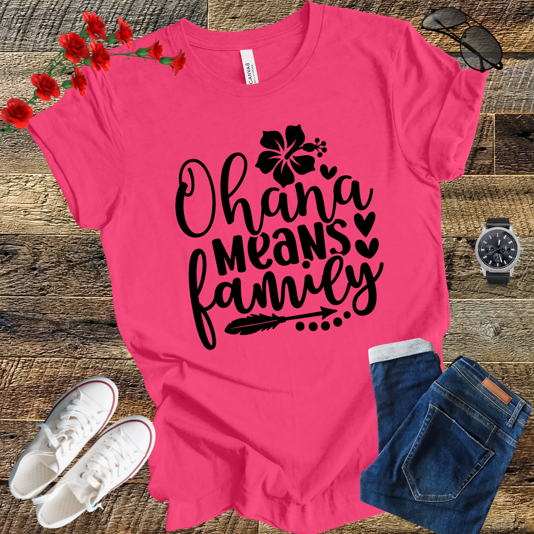 Ohana Means Family T Shirt