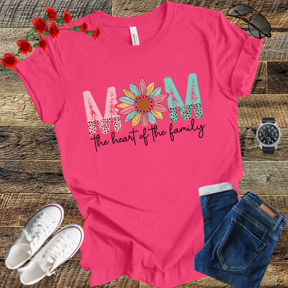 Mom the heart of the family T Shirt