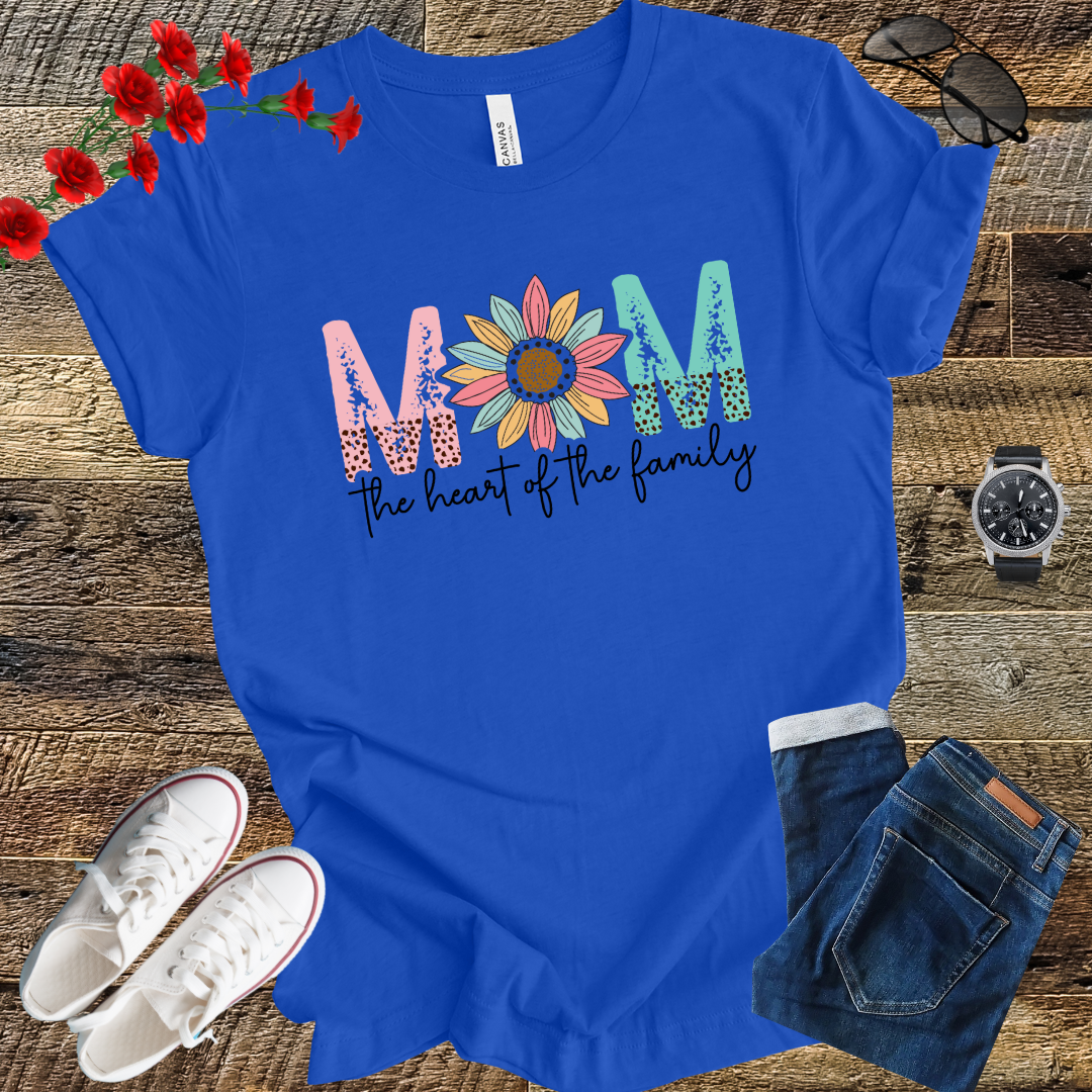 Mom the heart of the family T Shirt