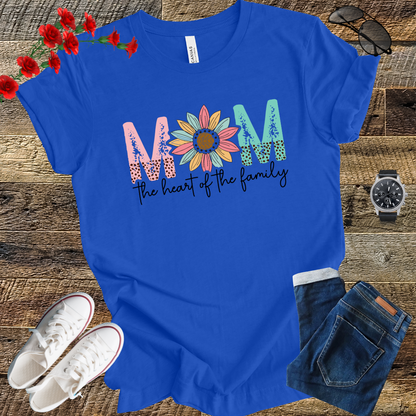 Mom the heart of the family T Shirt