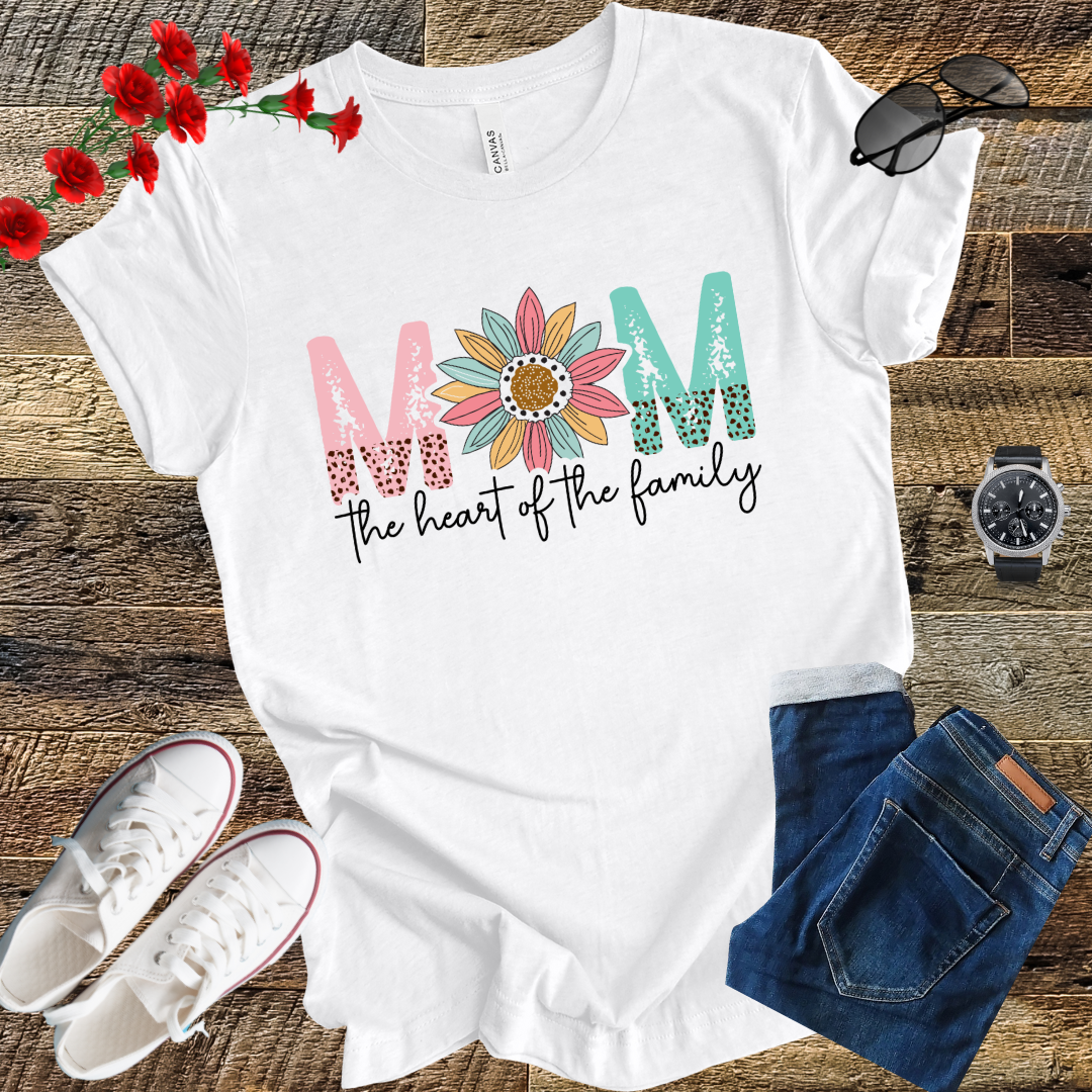 Mom the heart of the family T Shirt