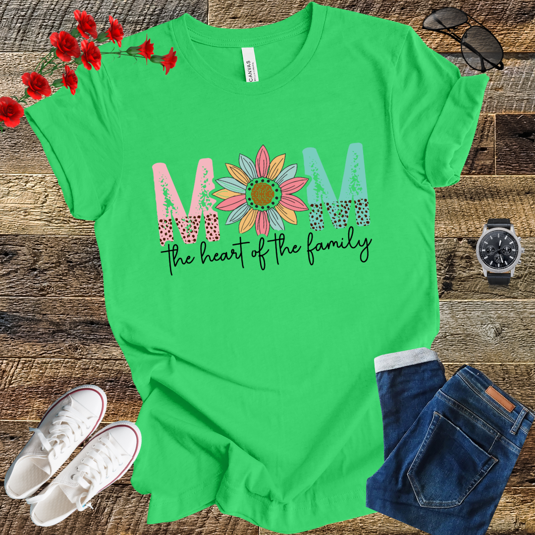 Mom the heart of the family T Shirt