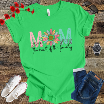 Mom the heart of the family T Shirt