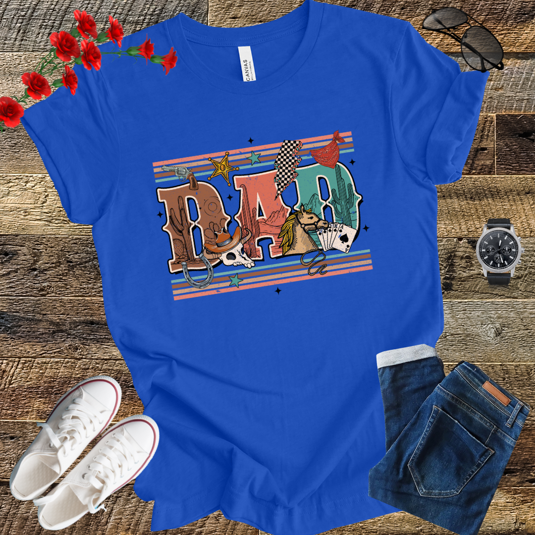 Western Cowboy Dad T-Shirt – Vintage Style for Fathers
