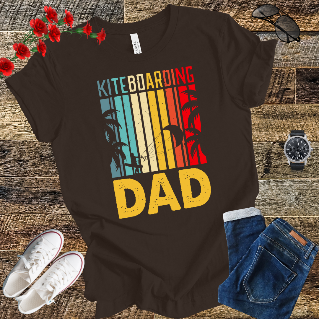Kite Surfing - Kitesurf Kiteboarding Dad Kiteboard T-Shirt