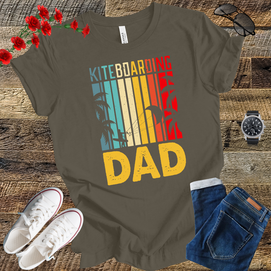 Kite Surfing - Kitesurf Kiteboarding Dad Kiteboard T-Shirt