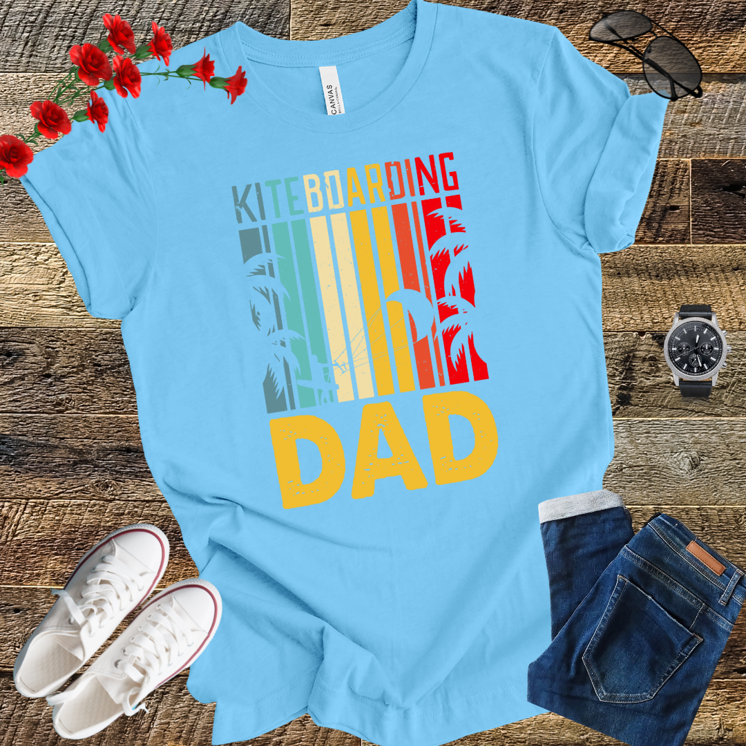 Kite Surfing - Kitesurf Kiteboarding Dad Kiteboard T-Shirt